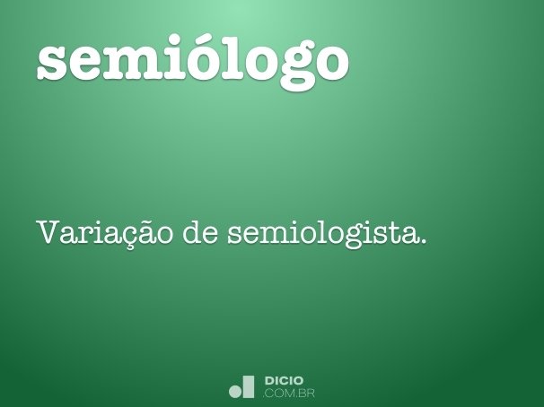 semiólogo