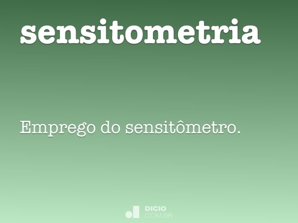 sensitometria