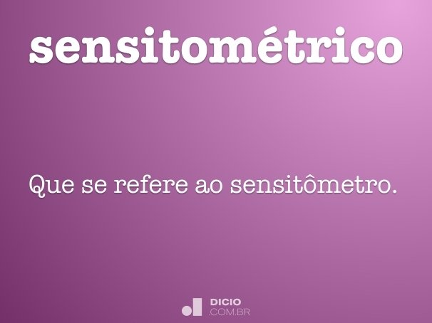 sensitométrico