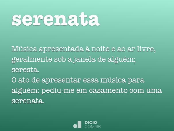 Serena [significado] - Dicionarium, Dicionário de Português