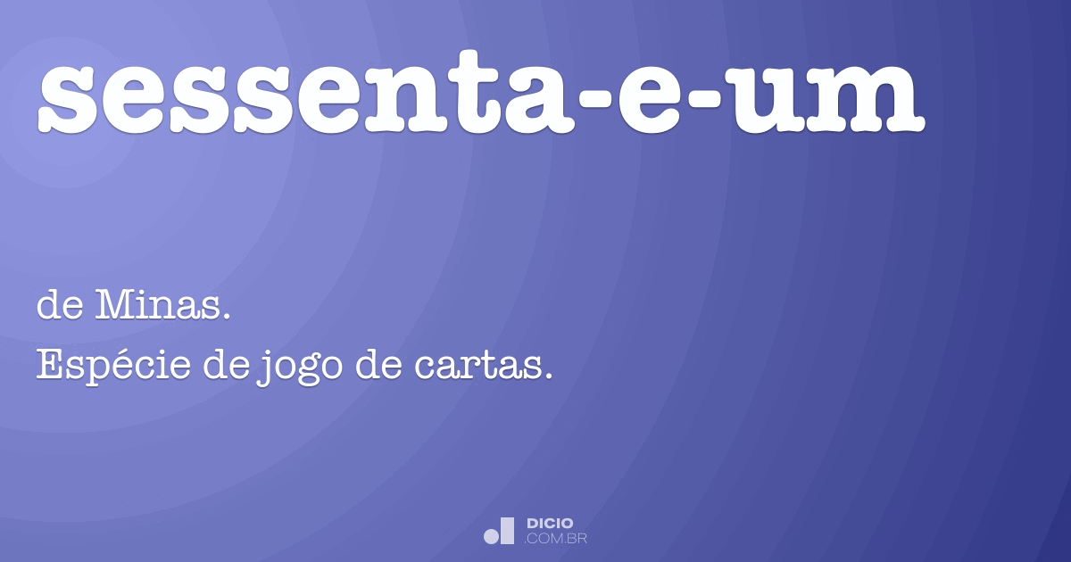 Sessenta - Dicio, Dicionário Online de Português