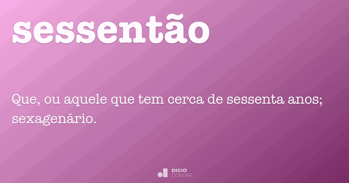 Sessenta - Dicio, Dicionário Online de Português