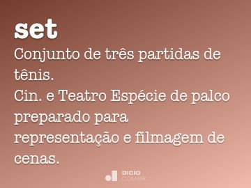 O que significa set?