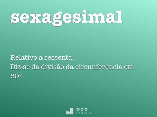 sexagesimal