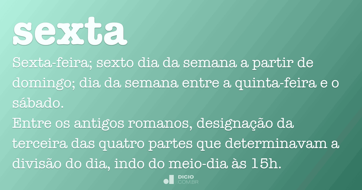 O que significa feira nos dias da semana?