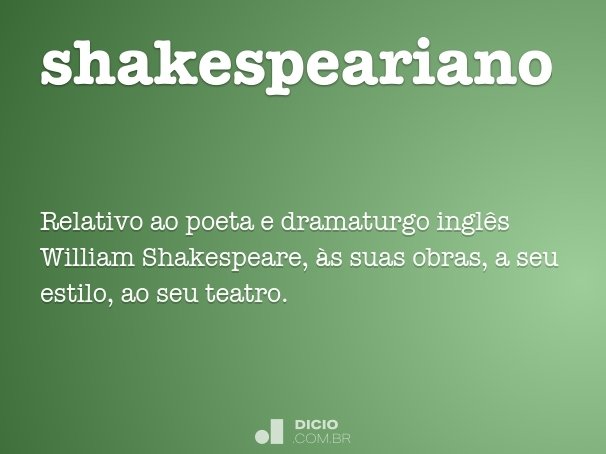 shakespeariano