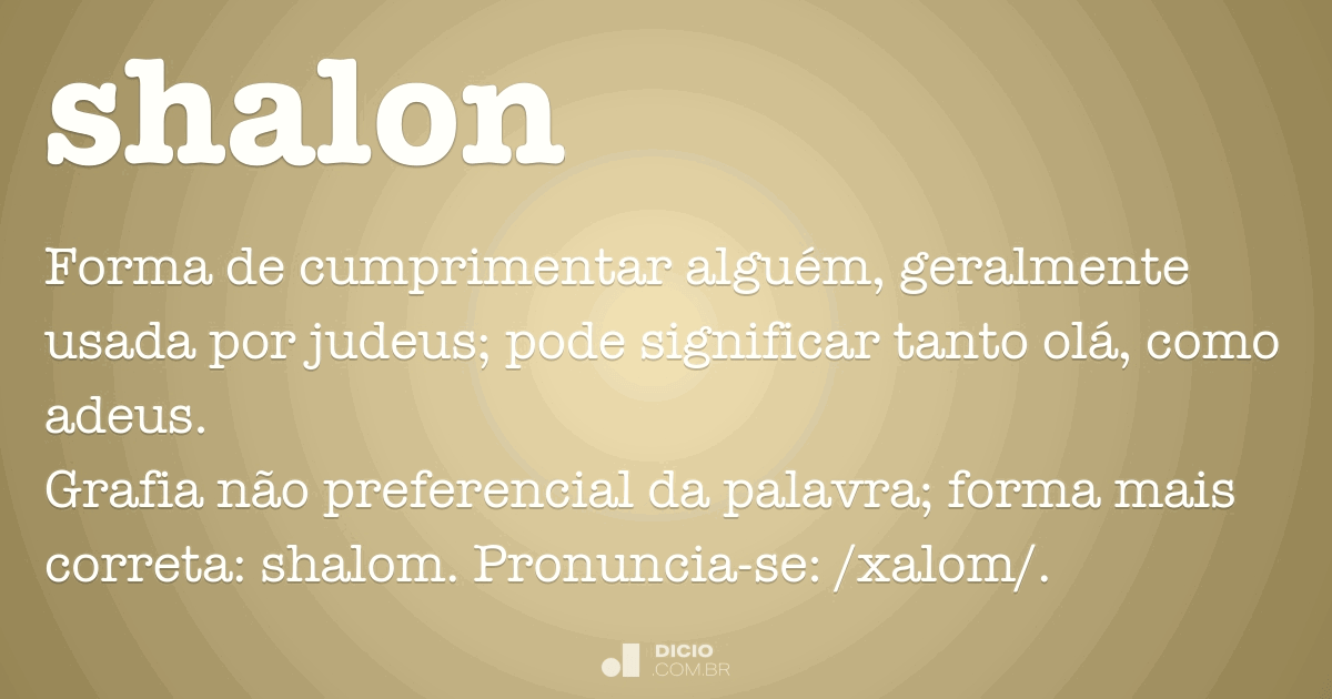 Significado de Shalom shalom na bíblia