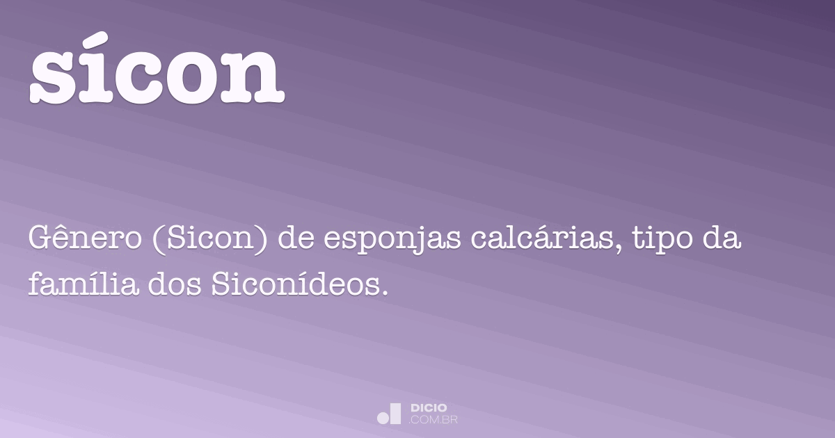 Sícon - Dicio, Dicionário Online de Português