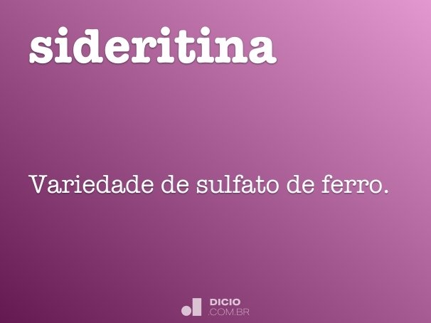 sideritina