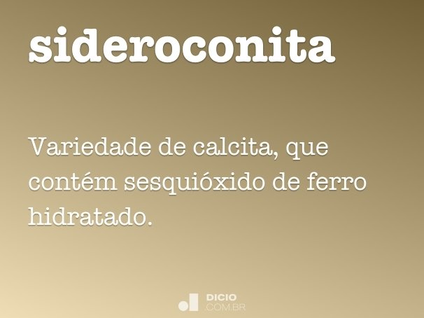 sideroconita