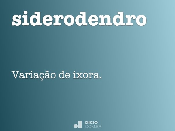 siderodendro