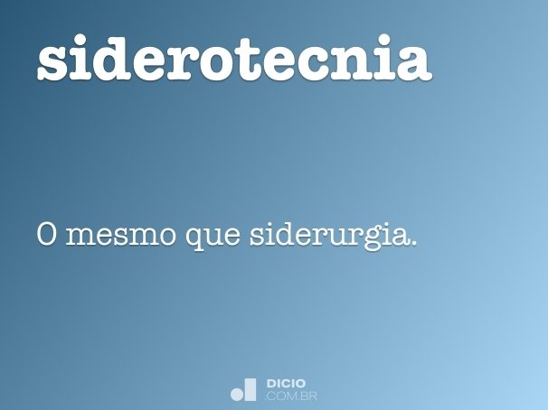 siderotecnia