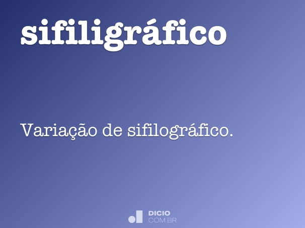 sifiligráfico