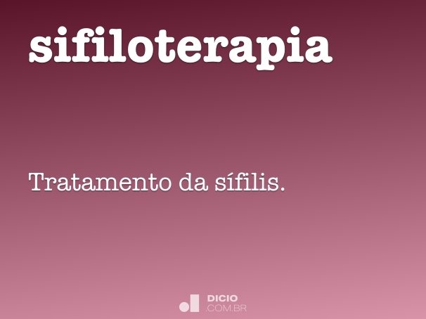 sifiloterapia