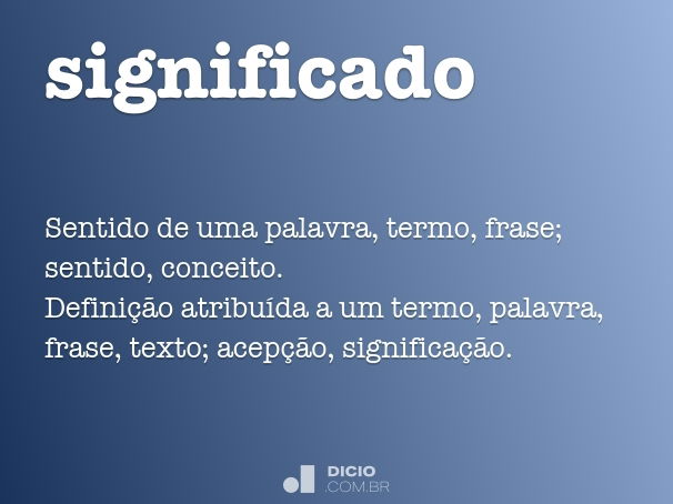 significado