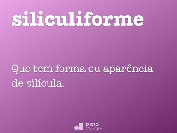 siliculiforme