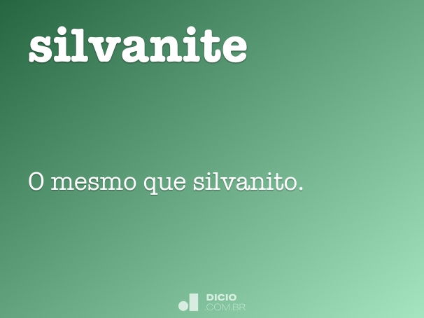 silvanite