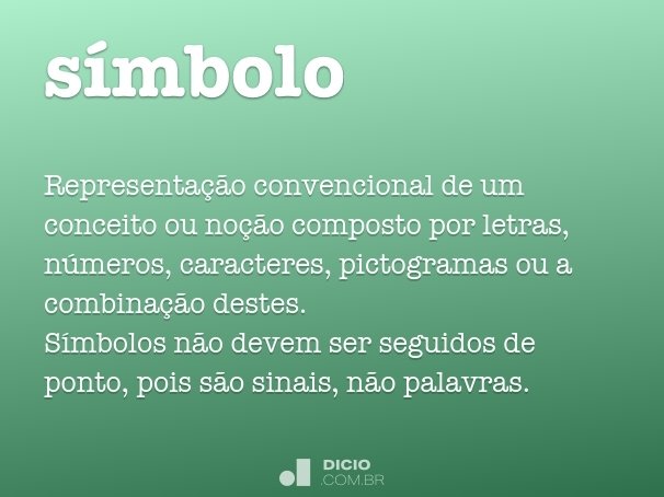 Símbolo - Dicio, Dicionário Online de Português