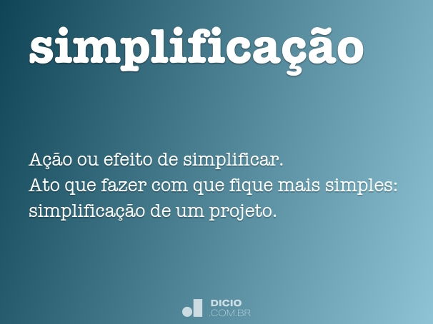 Significado de Simplificar