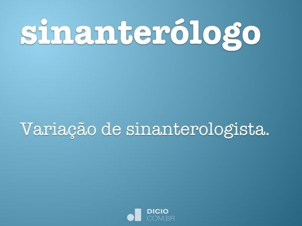 sinanterólogo