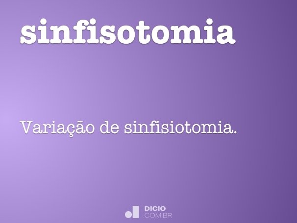 sinfisotomia