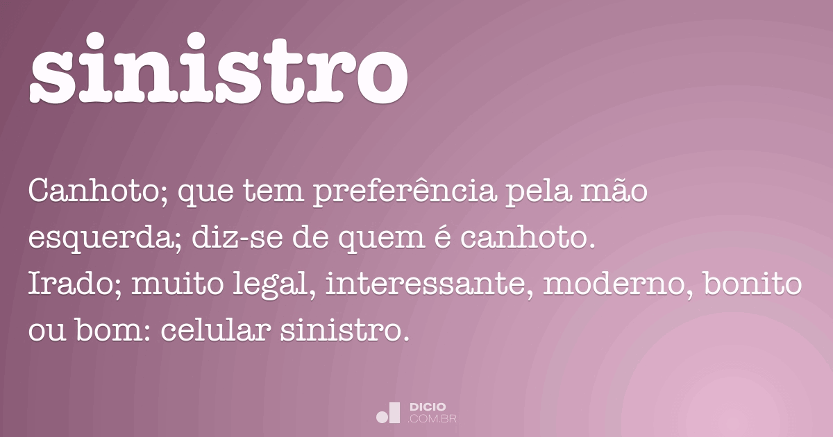 Sinistro Dicio, Dicionário Online de Português