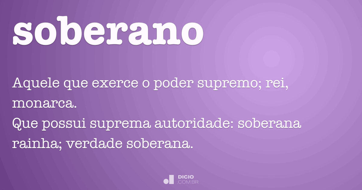 Soberano Dicio, Dicionário Online de Português Soberano Dicio, Dicionário Online de Português