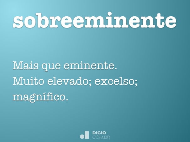 sobreeminente