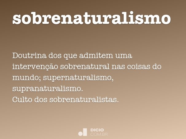sobrenaturalismo