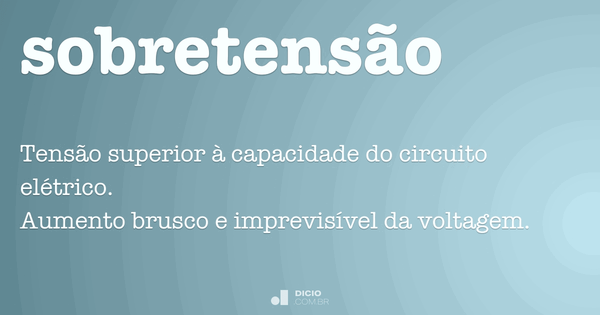 O que é sobretensão e o que significam as categorias?