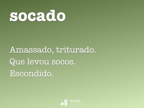 Soca - Dicio, Dicionário Online de Português