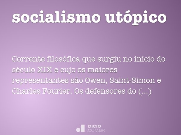 socialismo utópico
