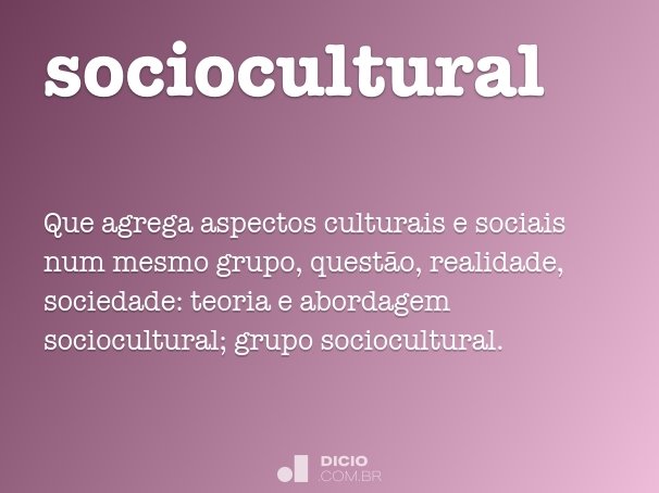 sociocultural