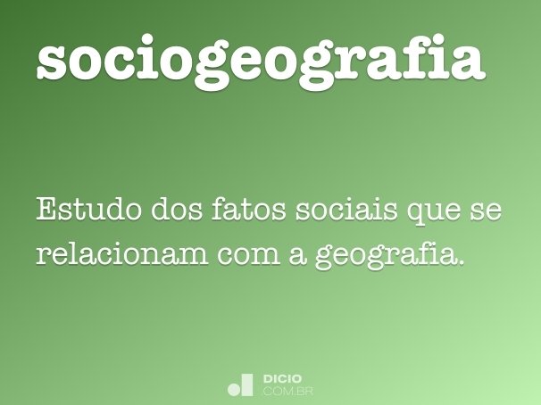 sociogeografia