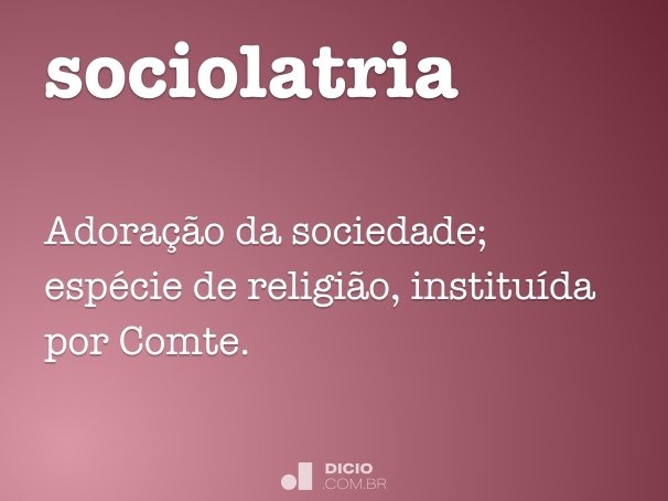 sociolatria