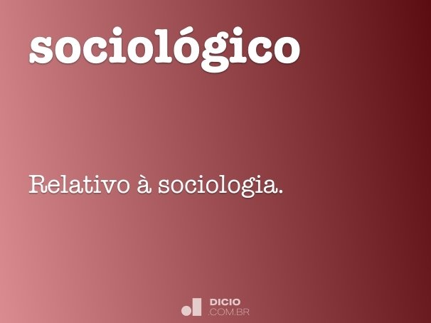 sociológico