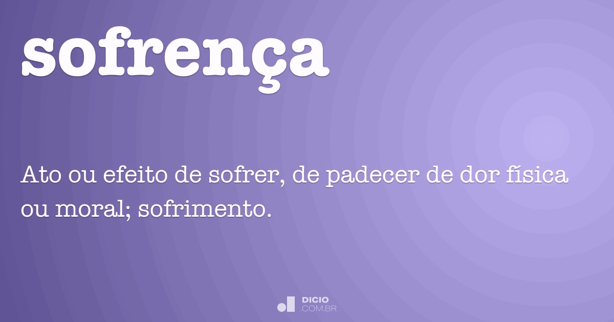 Sofrência - Dicio, Dicionário Online de Português