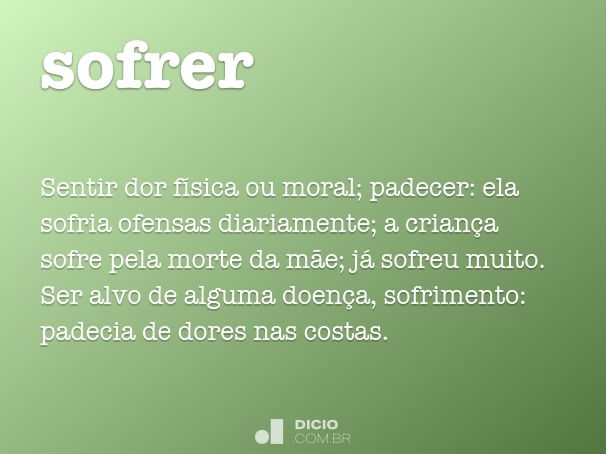 Sofrência - Dicio, Dicionário Online de Português