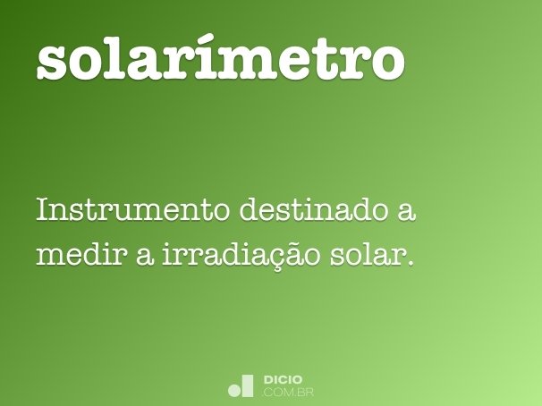 solarímetro
