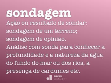 Significado de Sondagem