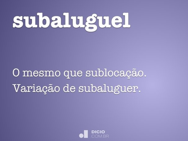 subaluguel
