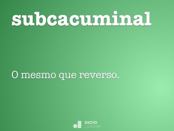 subcacuminal