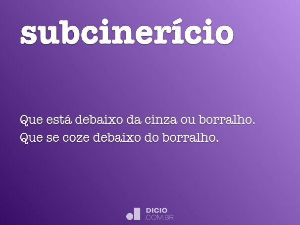 subcinerício