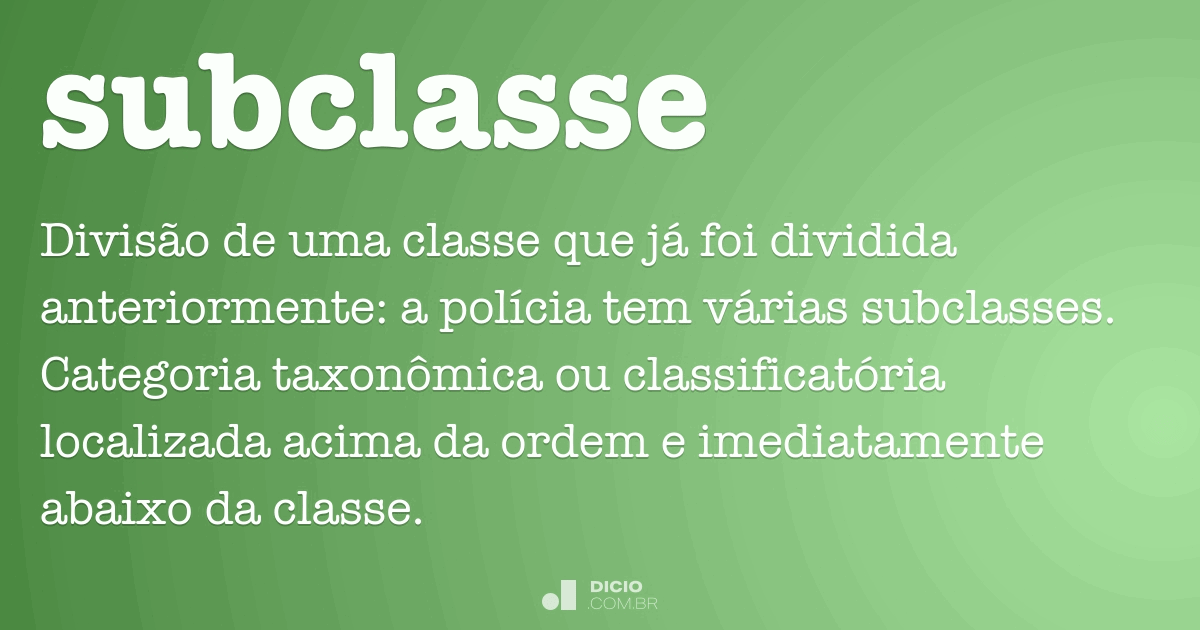 Subclasse Dicionário Online De Português 6494