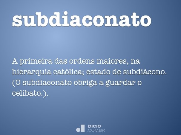 subdiaconato