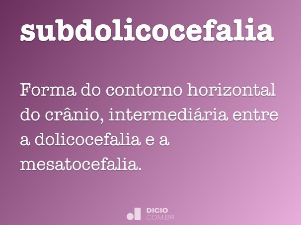 subdolicocefalia