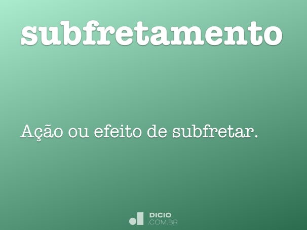 subfretamento