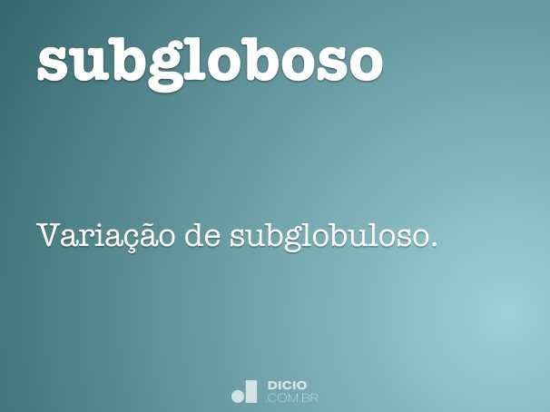subgloboso