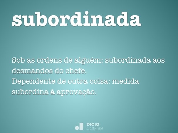 subordinada