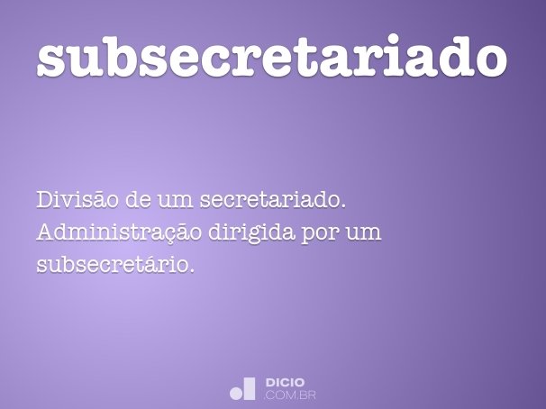 subsecretariado